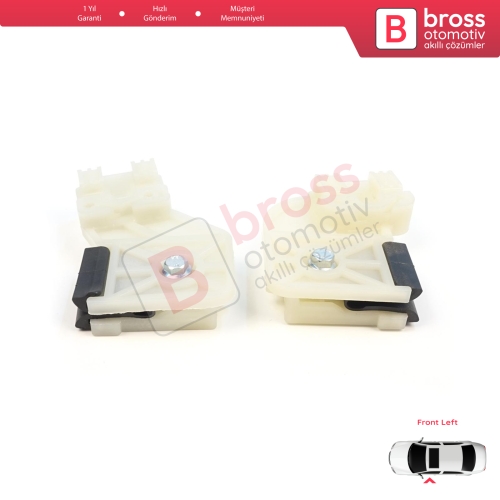 VW Polo MK4 6Q 9A 9N 9N3 9A4 4/5-Kapı Hatchback  Sedan 6Q4837461 İçin Elektrikli Ön Sol Kapı Cam Kriko Tamir Klipsi L1+L2