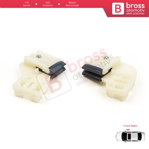 VW Polo MK4 6Q 9A 9N 9N3 9A4 4/5-Kapı Hatchback  Sedan 6Q4837462 İçin Elektrikli Ön Sağ Kapı Cam Kriko Tamir Klipsi R1+R2