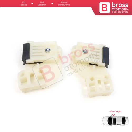 VW Polo MK4 6Q 9A 9N 9N3 9A4 4/5-Kapı Hatchback  Sedan 6Q4837462 İçin Elektrikli Ön Sağ Kapı Cam Kriko Tamir Klipsi R1+R2