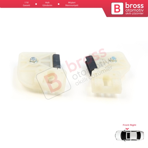 VW Polo MK4 6Q 9A 9N 9N3 9A4 4/5-Kapı Hatchback  Sedan 6Q4837462 İçin Elektrikli Ön Sağ Kapı Cam Kriko Tamir Klipsi R1+R2