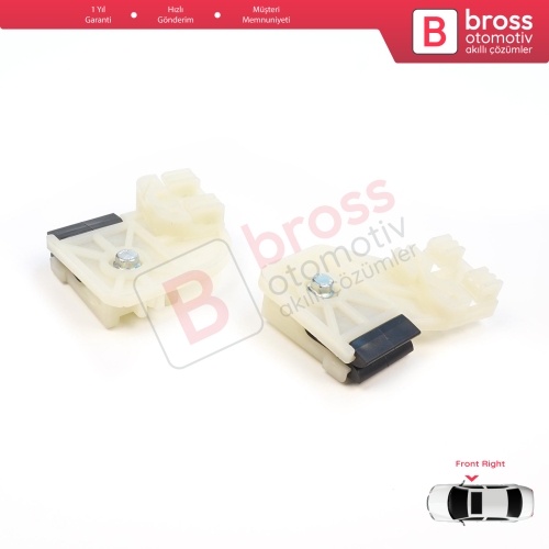 VW Polo MK4 6Q 9A 9N 9N3 9A4 4/5-Kapı Hatchback  Sedan 6Q4837462 İçin Elektrikli Ön Sağ Kapı Cam Kriko Tamir Klipsi R1+R2