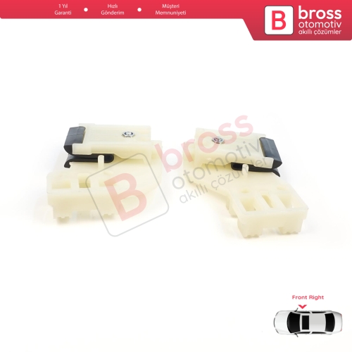 VW Polo MK4 6Q 9A 9N 9N3 9A4 4/5-Kapı Hatchback  Sedan 6Q4837462 İçin Elektrikli Ön Sağ Kapı Cam Kriko Tamir Klipsi R1+R2