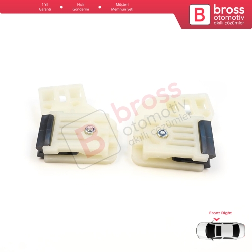 VW Polo MK4 6Q 9A 9N 9N3 9A4 4/5-Kapı Hatchback  Sedan 6Q4837462 İçin Elektrikli Ön Sağ Kapı Cam Kriko Tamir Klipsi R1+R2