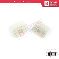 Audi A4 B6 B7 Seat Exeo 3R VW Touareg MK1 7L Porsche Cayenne MK1 8E0837461 İçin Ön Kapı Cam Kriko Tamir Klipsi A+B