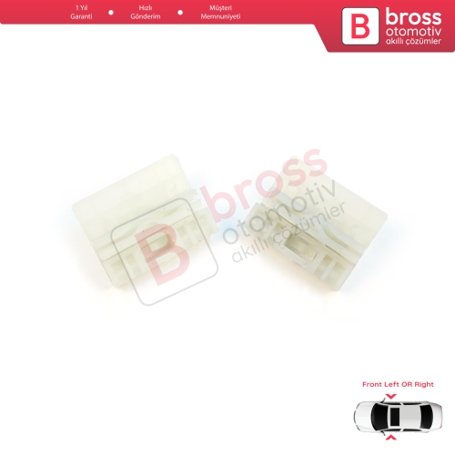 Audi A4 B6 B7 Seat Exeo 3R VW Touareg MK1 7L Porsche Cayenne MK1 8E0837461 İçin Ön Kapı Cam Kriko Tamir Klipsi A+B