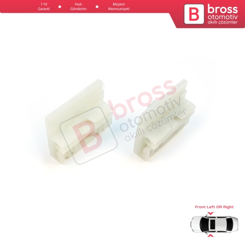 Audi A4 B6 B7 Seat Exeo 3R VW Touareg MK1 7L Porsche Cayenne MK1 8E0837461 İçin Ön Kapı Cam Kriko Tamir Klipsi A+B