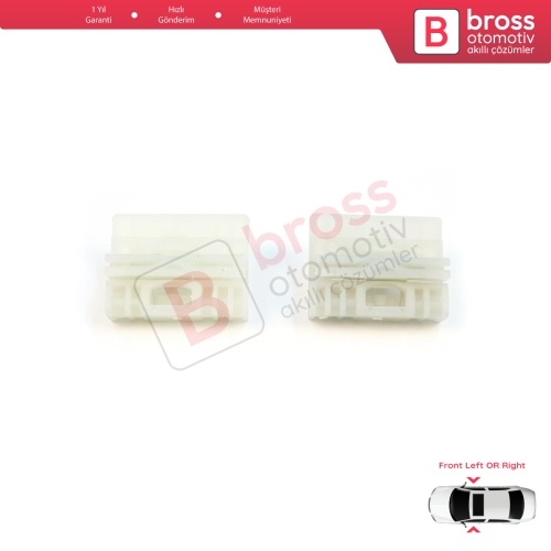 Audi A4 B6 B7 Seat Exeo 3R VW Touareg MK1 7L Porsche Cayenne MK1 8E0837461 İçin Ön Kapı Cam Kriko Tamir Klipsi A+B