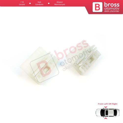 Audi A4 B6 B7 Seat Exeo 3R VW Touareg MK1 7L Porsche Cayenne MK1 8E0837461 İçin Ön Kapı Cam Kriko Tamir Klipsi A+B