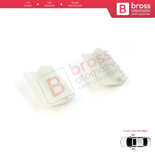 Audi A4 B6 B7 Seat Exeo 3R VW Touareg MK1 7L Porsche Cayenne MK1 8E0837461 İçin Ön Kapı Cam Kriko Tamir Klipsi A+B