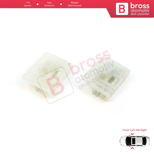 Audi A4 B6 B7 Seat Exeo 3R VW Touareg MK1 7L Porsche Cayenne MK1 8E0837461 İçin Ön Kapı Cam Kriko Tamir Klipsi A+B