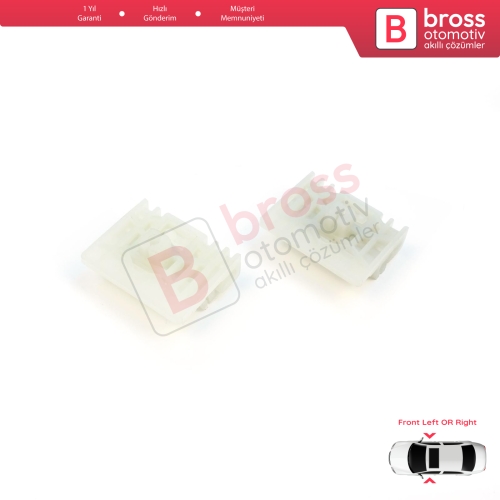 Audi A4 B6 B7 Seat Exeo 3R VW Touareg MK1 7L Porsche Cayenne MK1 8E0837461 İçin Ön Kapı Cam Kriko Tamir Klipsi A+B