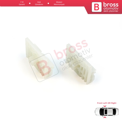 Audi A4 B6 B7 Seat Exeo 3R VW Touareg MK1 7L Porsche Cayenne MK1 8E0837461 İçin Ön Kapı Cam Kriko Tamir Klipsi A+B