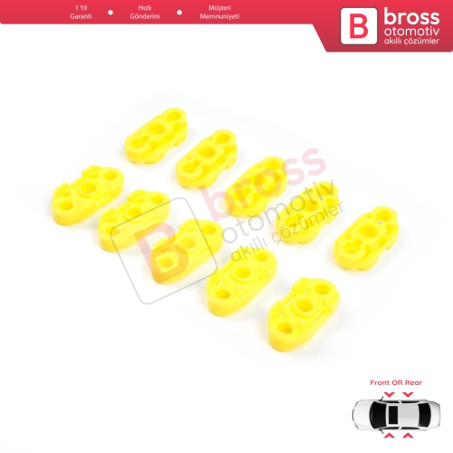 Buick Pontiac Oldsmobile Impala Cadillac GM Saab 20369894 20369895 İçin 10 Adet Cam Kriko Tamir Kılavuz Klipsi