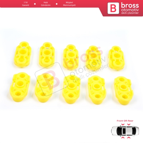 Buick Pontiac Oldsmobile Impala Cadillac GM Saab 20369894 20369895 İçin 10 Adet Cam Kriko Tamir Kılavuz Klipsi