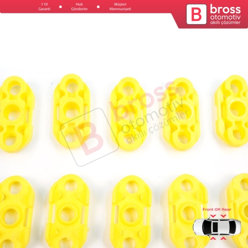 Buick Pontiac Oldsmobile Impala Cadillac GM Saab 20369894 20369895 İçin 10 Adet Cam Kriko Tamir Kılavuz Klipsi