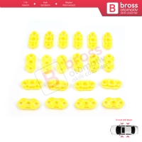 Buick Pontiac Oldsmobile Impala Cadillac GM Saab 20369894 20369895 İçin 20 Adet Cam Kriko Tamir Kılavuz Klipsi