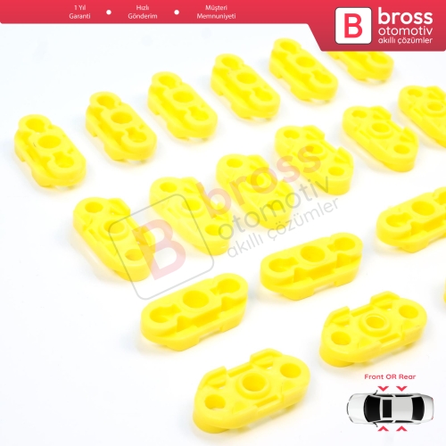 Buick Pontiac Oldsmobile Impala Cadillac GM Saab 20369894 20369895 İçin 20 Adet Cam Kriko Tamir Kılavuz Klipsi