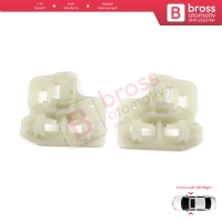 BMW X5 E53 2000-2006 51338254911 51338254912 İçin Ön Sağ veya Sol Kapı Cam Kriko Tamir Klips Seti