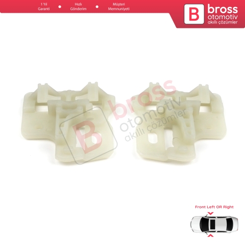 BMW X5 E53 2000-2006 51338254911 51338254912 İçin Ön Sağ veya Sol Kapı Cam Kriko Tamir Klips Seti