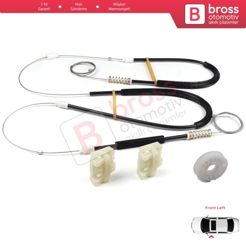 VW Passat B5 B5.5 3B 3BG Skoda Superb MK1 B5 3U 3B1837461 İçin Ön Sol Cam Kriko Tamir Seti