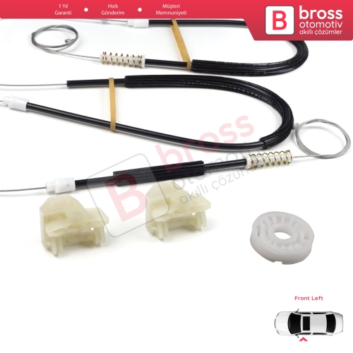 VW Passat B5 B5.5 3B 3BG Skoda Superb MK1 B5 3U 3B1837461 İçin Ön Sol Cam Kriko Tamir Seti