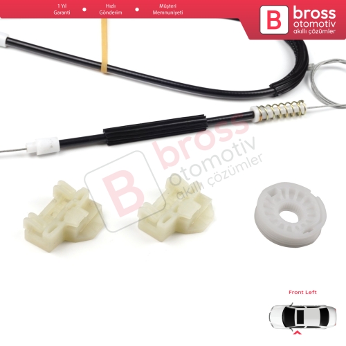 VW Passat B5 B5.5 3B 3BG Skoda Superb MK1 B5 3U 3B1837461 İçin Ön Sol Cam Kriko Tamir Seti