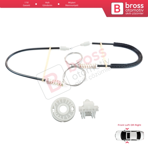 Renault Clio MK2 BB/CB 1998-2012 4/5 Kapı 7700842240 7700842241 İçin Ön Sağ veya Sol Kapı Cam Kriko Tamir Seti