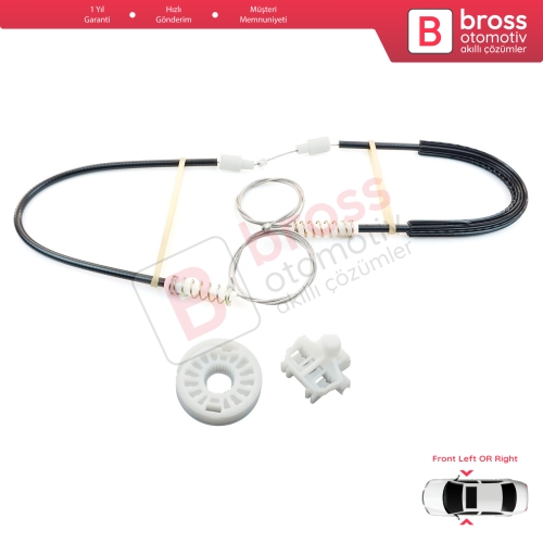 Renault Clio MK2 BB/CB 1998-2012 4/5 Kapı 7700842240 7700842241 İçin Ön Sağ veya Sol Kapı Cam Kriko Tamir Seti