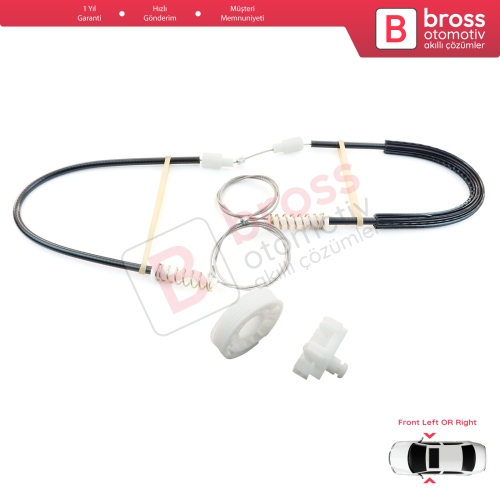 Renault Clio MK2 BB/CB 1998-2012 4/5 Kapı 7700842240 7700842241 İçin Ön Sağ veya Sol Kapı Cam Kriko Tamir Seti