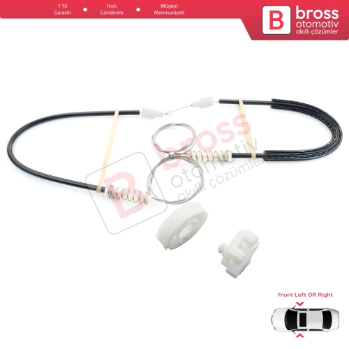 Renault Clio MK2 BB/CB 1998-2012 4/5 Kapı 7700842240 7700842241 İçin Ön Sağ veya Sol Kapı Cam Kriko Tamir Seti