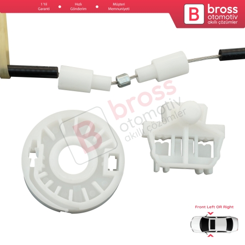 Renault Clio MK2 BB/CB 1998-2012 4/5 Kapı 7700842240 7700842241 İçin Ön Sağ veya Sol Kapı Cam Kriko Tamir Seti