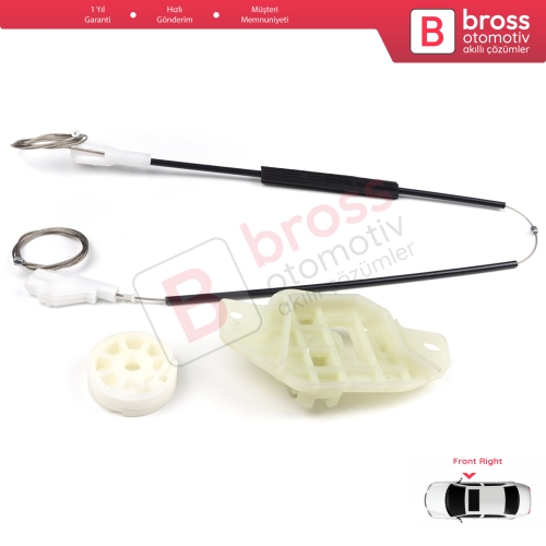 Hyundai Accent MK2 LC 2000-2006 4/5-Kapı 8240425010 İçin Ön Sağ Kapı Cam Kriko Tamir Seti