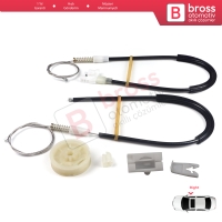 Renault Megane MK1 X64 DA0/1 Coupe 1996-2003 2/3 Kapı 7700834393 İçin Sağ Kapı Cam Kriko Tamir Seti