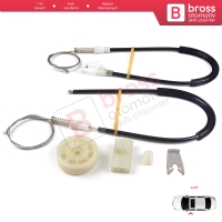 Renault Megane MK1 X64 DA0/1 Coupe 1996-2003 2/3 Kapı 7700834394 İçin Sol Kapı Cam Kriko Tamir Seti