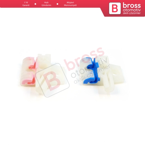 VW Golf MK6 A6 5K 5K1 AJ5 2008-20014 5-Kapı 5K0837461 İçin Elektrikli Ön Sol Cam Kriko Tamir Klipsi A+B