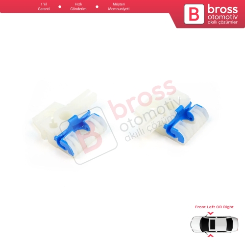 VW Golf MK6 A6 5K 5K1 AJ5 2008-20014 5-Kapı 5K0837462 İçin Elektrikli Ön Kapı Cam Kriko Tamir Klipsi A+B