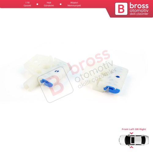 VW Golf MK6 A6 5K 5K1 AJ5 2008-20014 5-Kapı 5K0837462 İçin Elektrikli Ön Kapı Cam Kriko Tamir Klipsi A+B