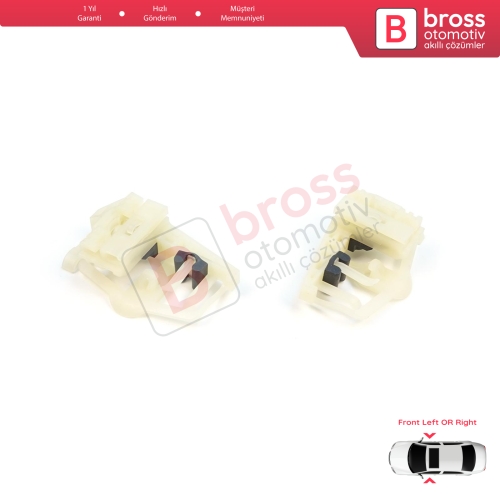 BMW 3 Series E46 Compact 2001-2005 2-Kapı 51338251351 51338251352 İçin Ön Cam Kriko Tamir Klipsi A+B