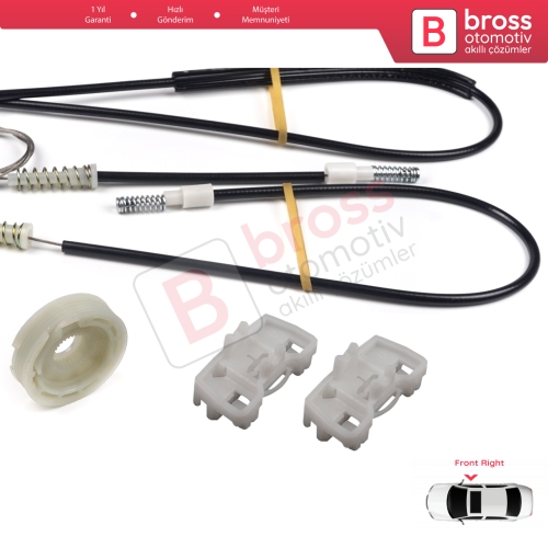 Land Rover Freelander MK1 L314 LN 1997-2006 3/5 Kapı LR006371 İçin Elektrikli Ön Sağ Kapı Cam Kriko Tamir Seti