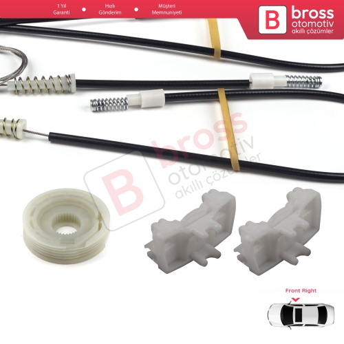 Land Rover Freelander MK1 L314 LN 1997-2006 3/5 Kapı LR006371 İçin Elektrikli Ön Sağ Kapı Cam Kriko Tamir Seti