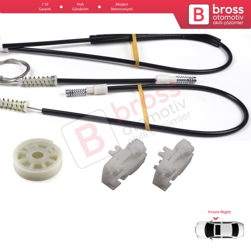 Land Rover Freelander MK1 L314 LN 1997-2006 3/5 Kapı LR006371 İçin Elektrikli Ön Sağ Kapı Cam Kriko Tamir Seti
