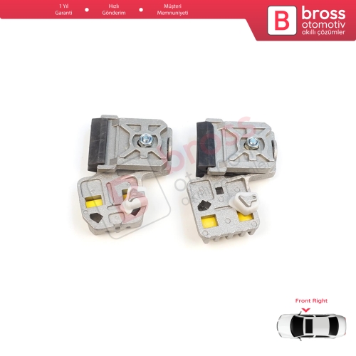 VW Golf Bora Jetta MK4 A4 1J 1997-2006 Peugeot 607 1999-2010 1J3837462 İçin Ön Sağ Kapı Cam Kriko Tamir Klipsi RA+RB