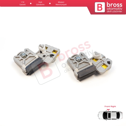 VW Golf Bora Jetta MK4 A4 1J 1997-2006 Peugeot 607 1999-2010 1J3837462 İçin Ön Sağ Kapı Cam Kriko Tamir Klipsi RA+RB