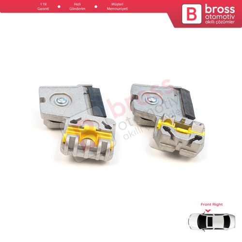 VW Golf Bora Jetta MK4 A4 1J 1997-2006 Peugeot 607 1999-2010 1J3837462 İçin Ön Sağ Kapı Cam Kriko Tamir Klipsi RA+RB