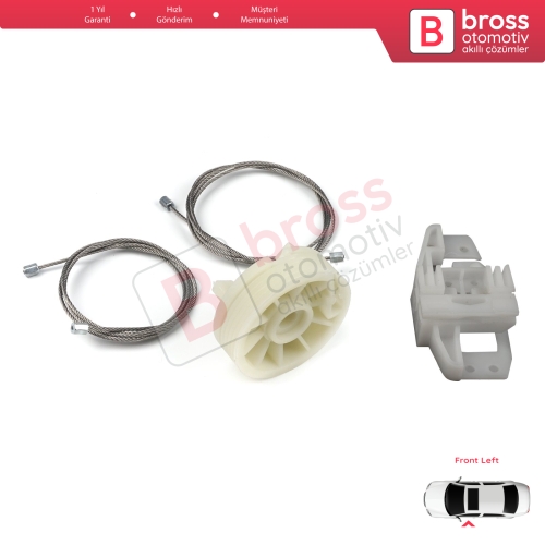 Renault Scenic Grand Scenic MK2 JM0/1 2003-2009 4/5 Kapı 8200118777 İçin Elektrikli Ön Sol Kapı Cam Kriko Tamir Seti