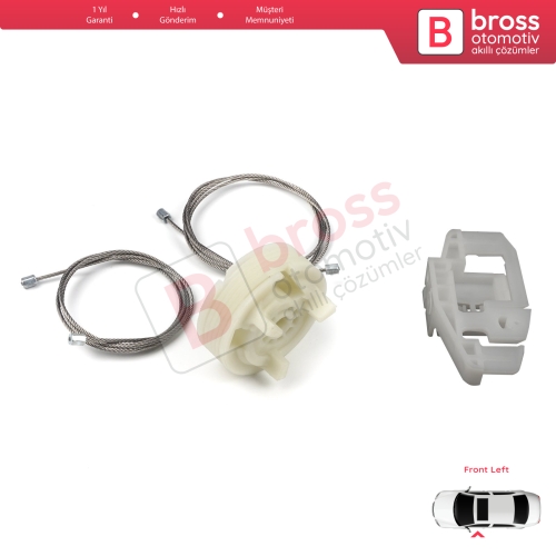 Renault Scenic Grand Scenic MK2 JM0/1 2003-2009 4/5 Kapı 8200118777 İçin Elektrikli Ön Sol Kapı Cam Kriko Tamir Seti