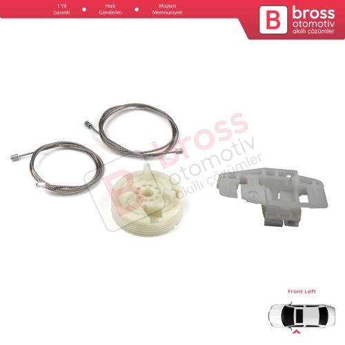 Renault Scenic Grand Scenic MK2 JM0/1 2003-2009 4/5 Kapı 8200118777 İçin Elektrikli Ön Sol Kapı Cam Kriko Tamir Seti