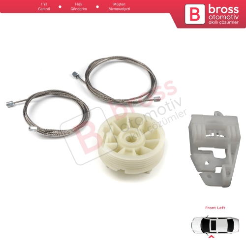 Renault Scenic Grand Scenic MK2 JM0/1 2003-2009 4/5 Kapı 8200118777 İçin Elektrikli Ön Sol Kapı Cam Kriko Tamir Seti
