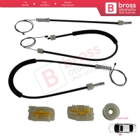 Seat Leon MK2 1P 1P1 2005-2012 5-Kapı HB 1P0837461A İçin Elektrikli Ön Sol Kapı Cam Kriko Tamir Seti