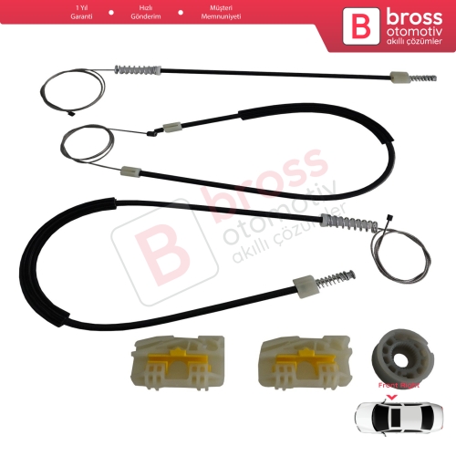 Seat Leon MK2 1P 1P1 2005-2012 5-Kapı HB 1P0837462A İçin Elektrikli Ön Sağ Kapı Cam Kriko Tamir Seti